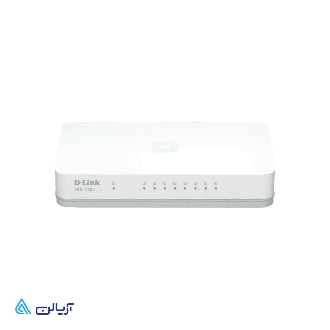 سوئیچ 8 پورت گیگابیتی دسکتاپ دی-لینک مدل – DGS1008A