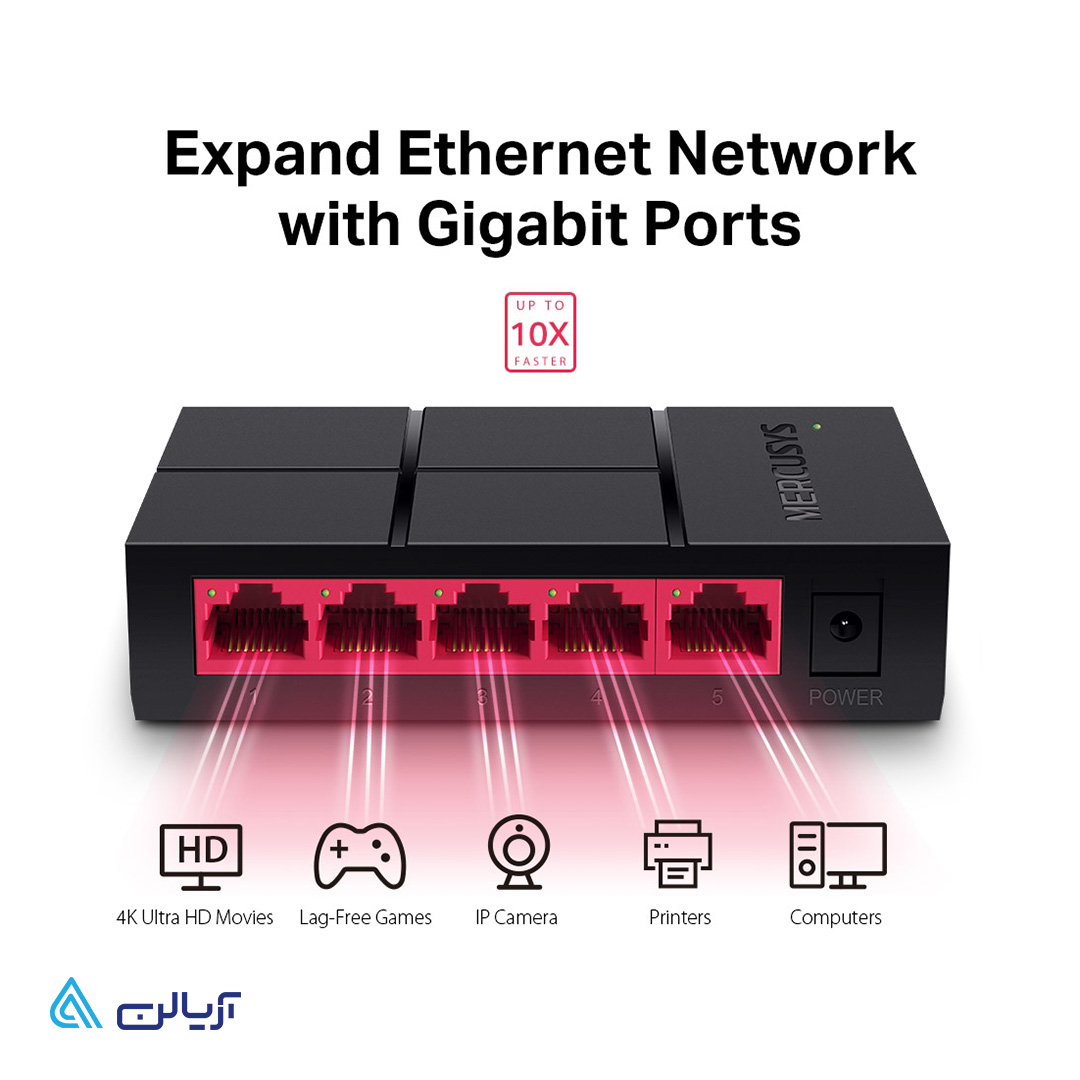سوئیچ دسکتاپی مرکوسیس مدل – MS 105G