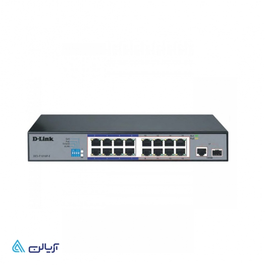 سوئیچ 16 پورت دی لینک DES-F1016P-E