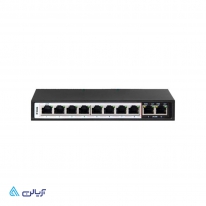 سوئیچ 10 پورت اترنت غیرمدیرتی 8 پورت PoE دی لینک DES-F1010P
